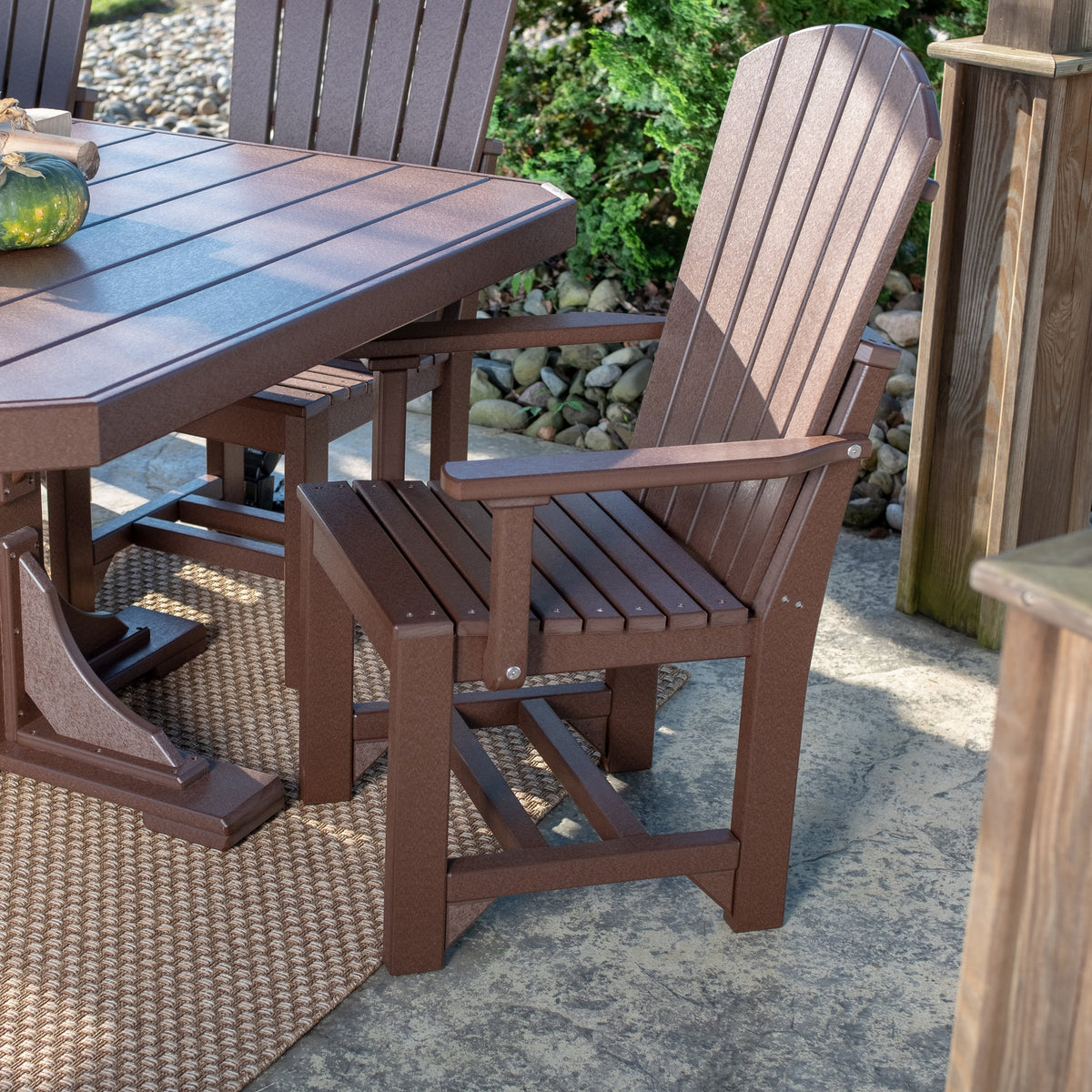 Adirondack Arm Chair Chestnut Brown / Dining Height
