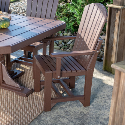 Adirondack Arm Chair Chestnut Brown / Dining Height
