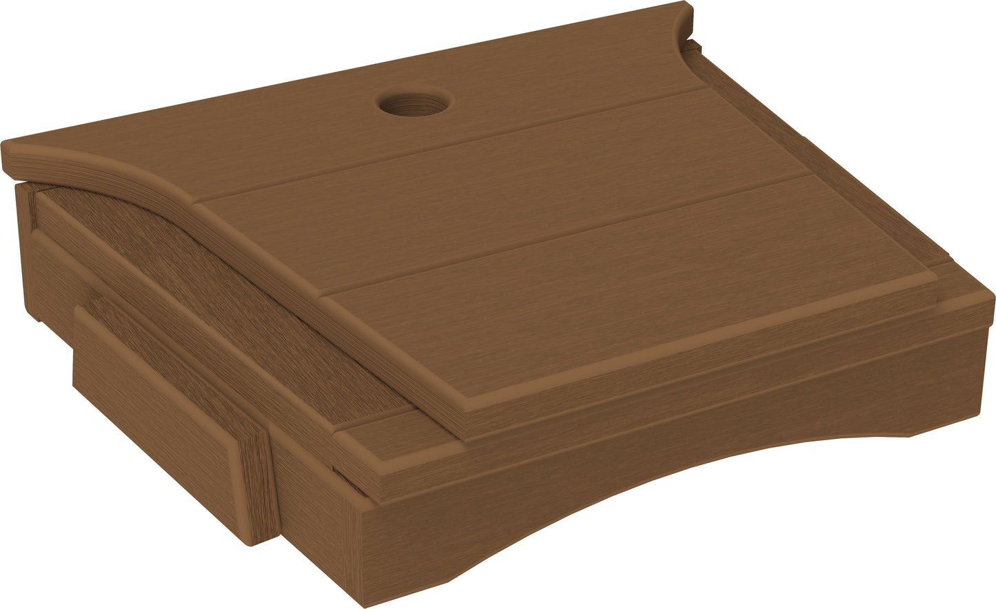 Balcony Tete-a-Tete Table Antique Mahogany