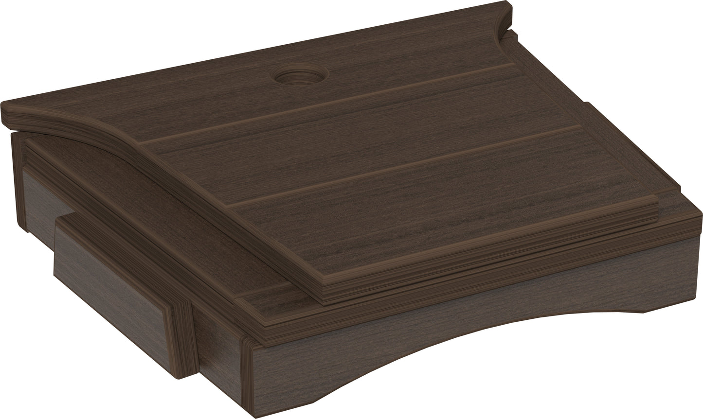 Balcony Tete-a-Tete Table Brazilian Walnut