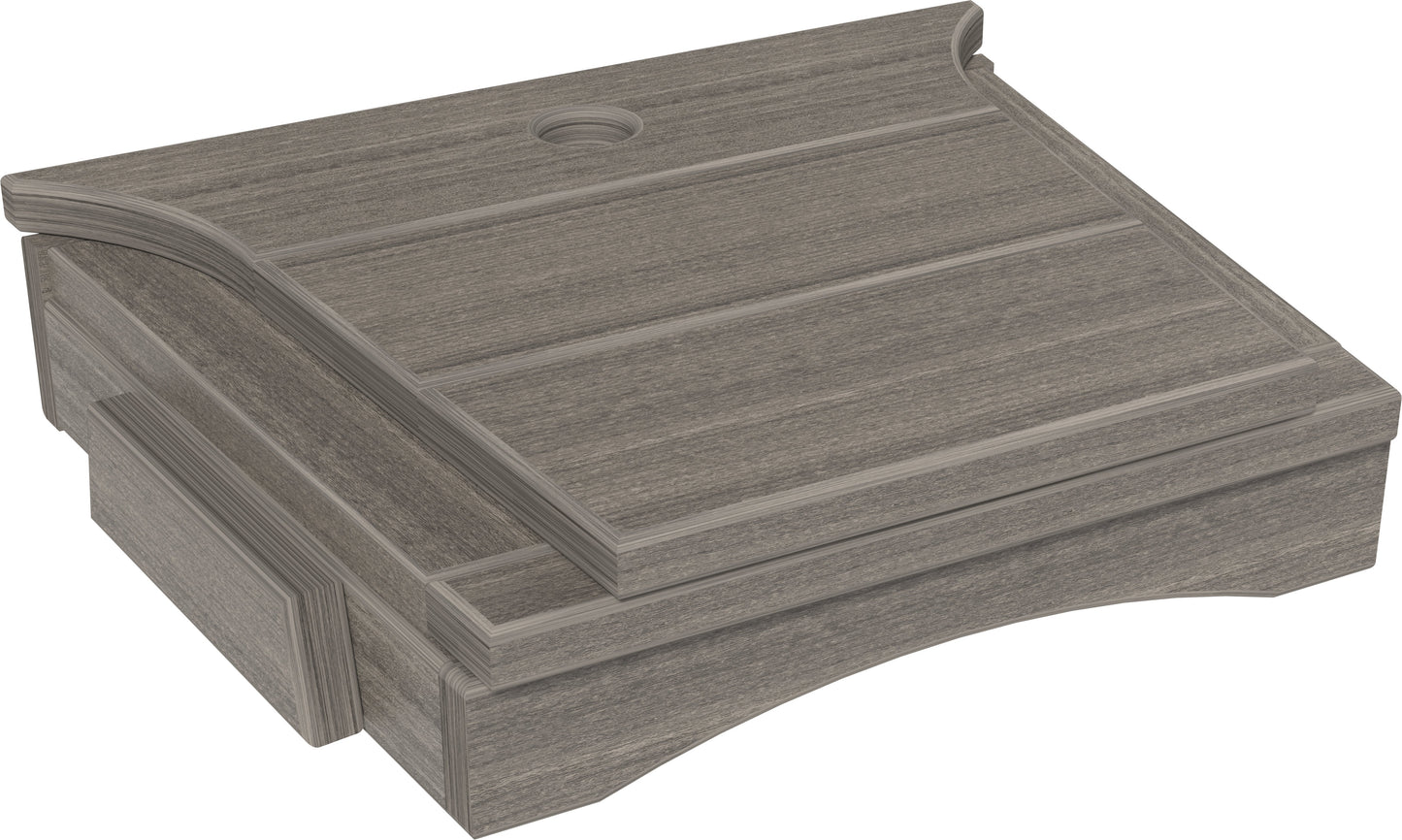 Balcony Tete-a-Tete Table Coastal Gray