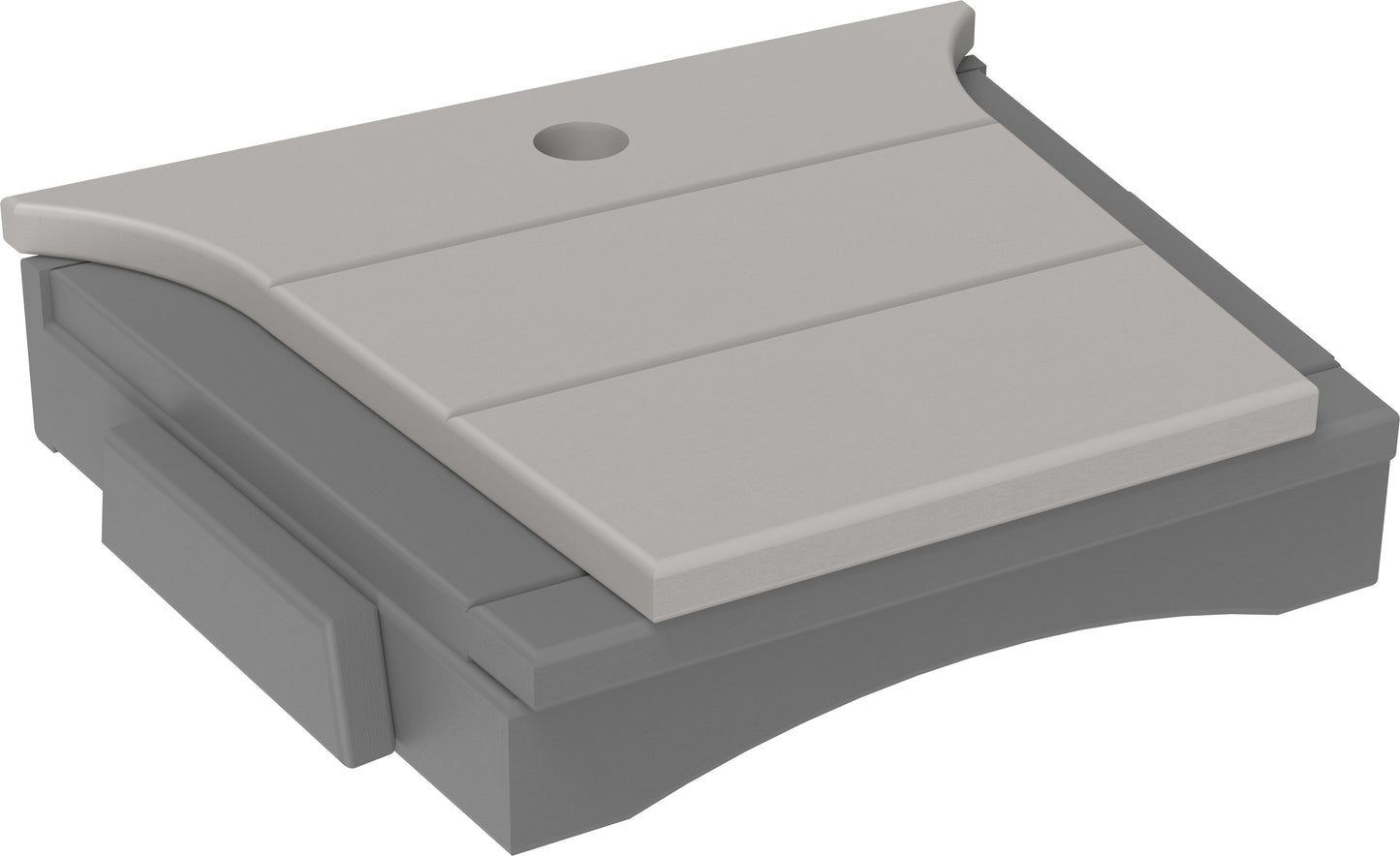Balcony Tete-a-Tete Table Dove Gray & Slate