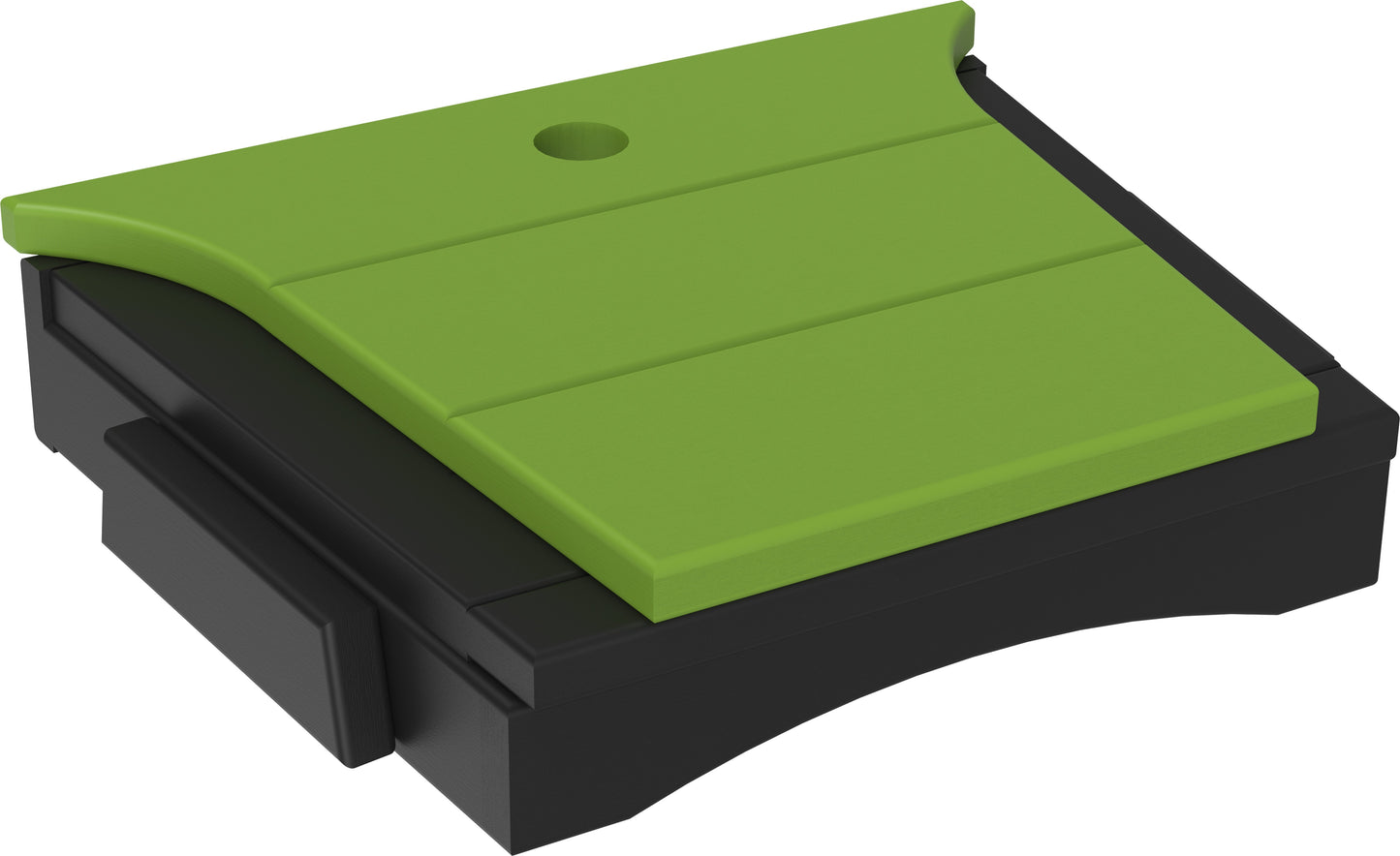 Balcony Tete-a-Tete Table Lime Green & Black