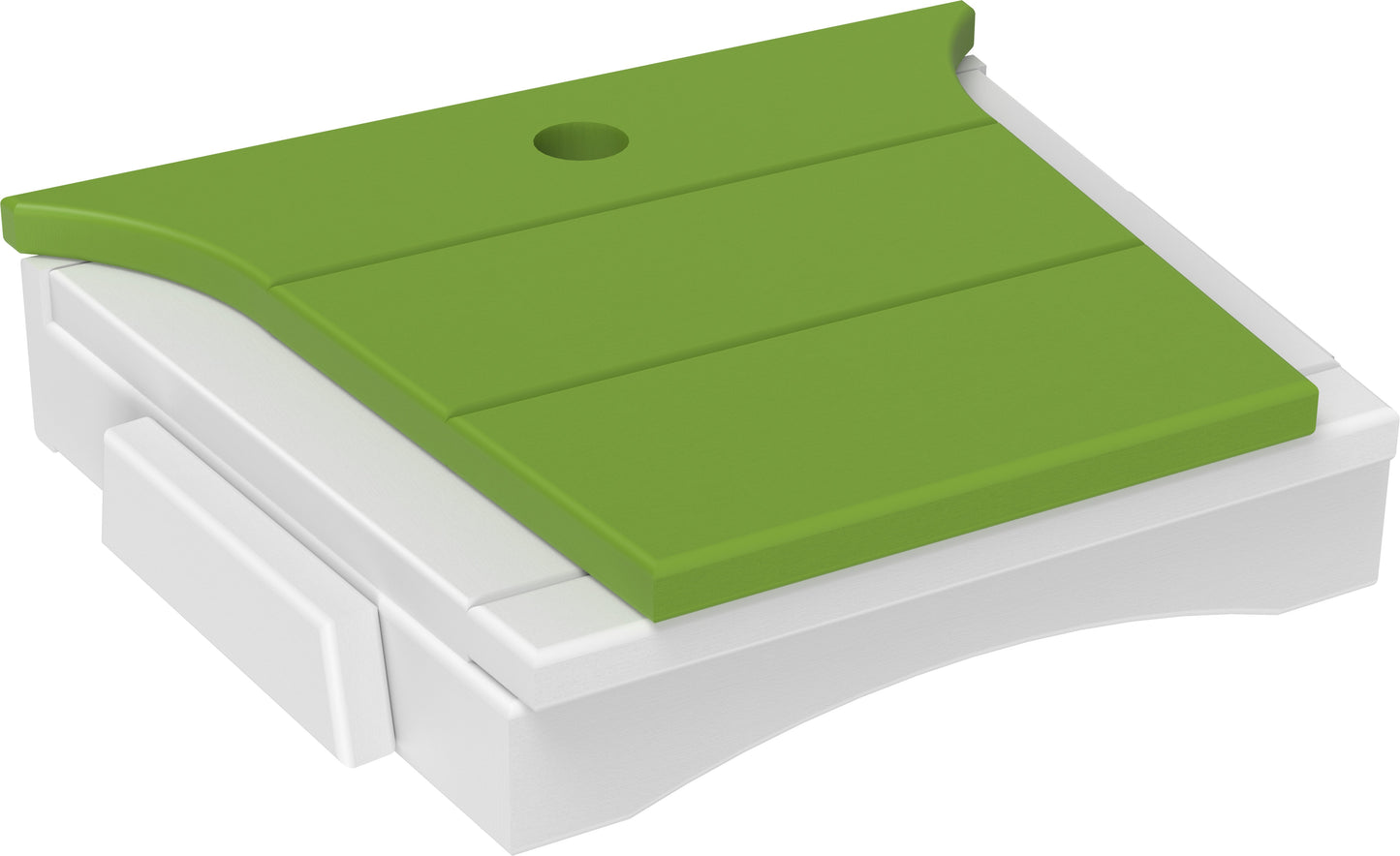 Balcony Tete-a-Tete Table Lime Green & White