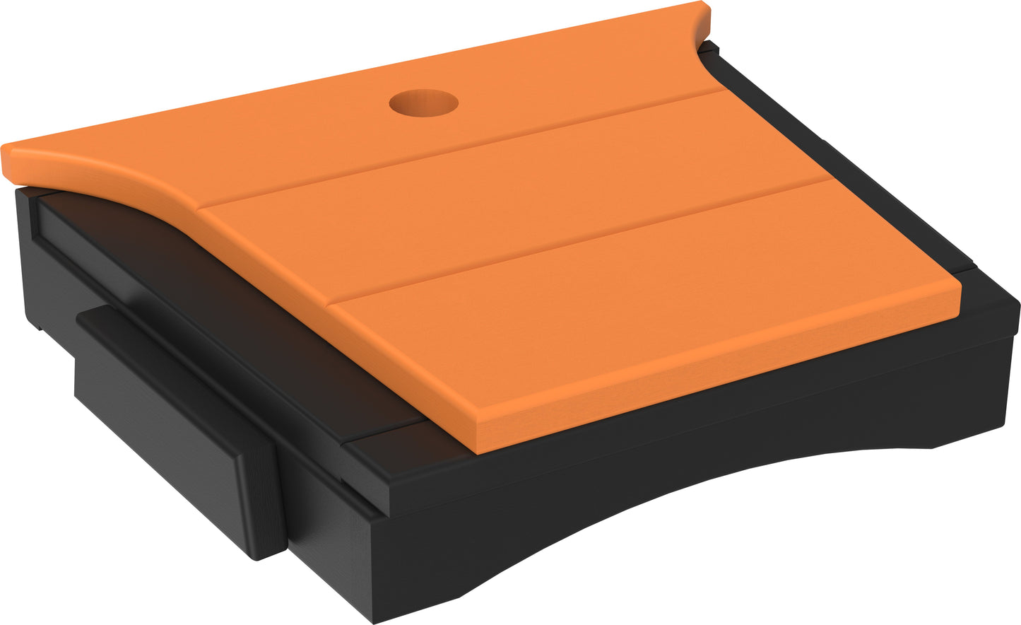 Balcony Tete-a-Tete Table Tangerine & Black