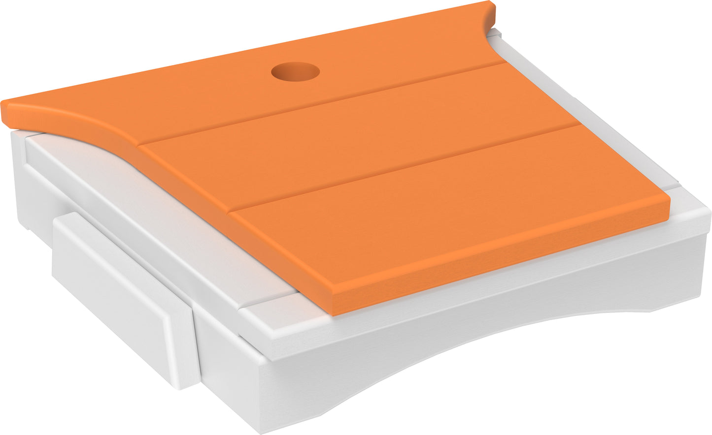 Balcony Tete-a-Tete Table Tangerine & White