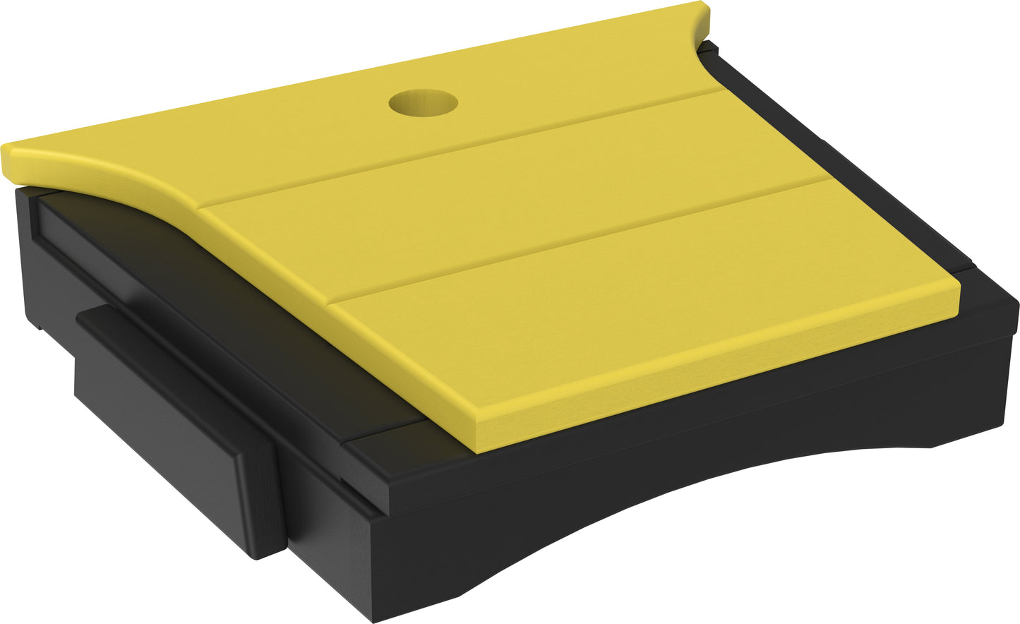 Balcony Tete-a-Tete Table Yellow & Black