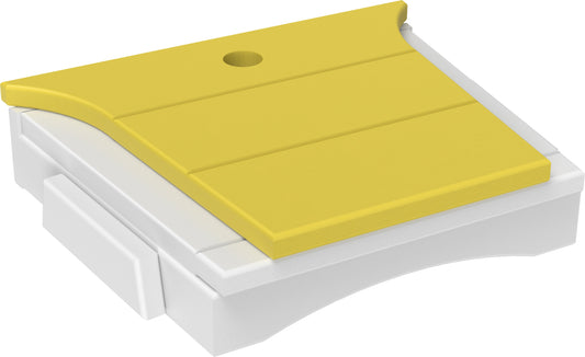 Balcony Tete-a-Tete Table Yellow & White