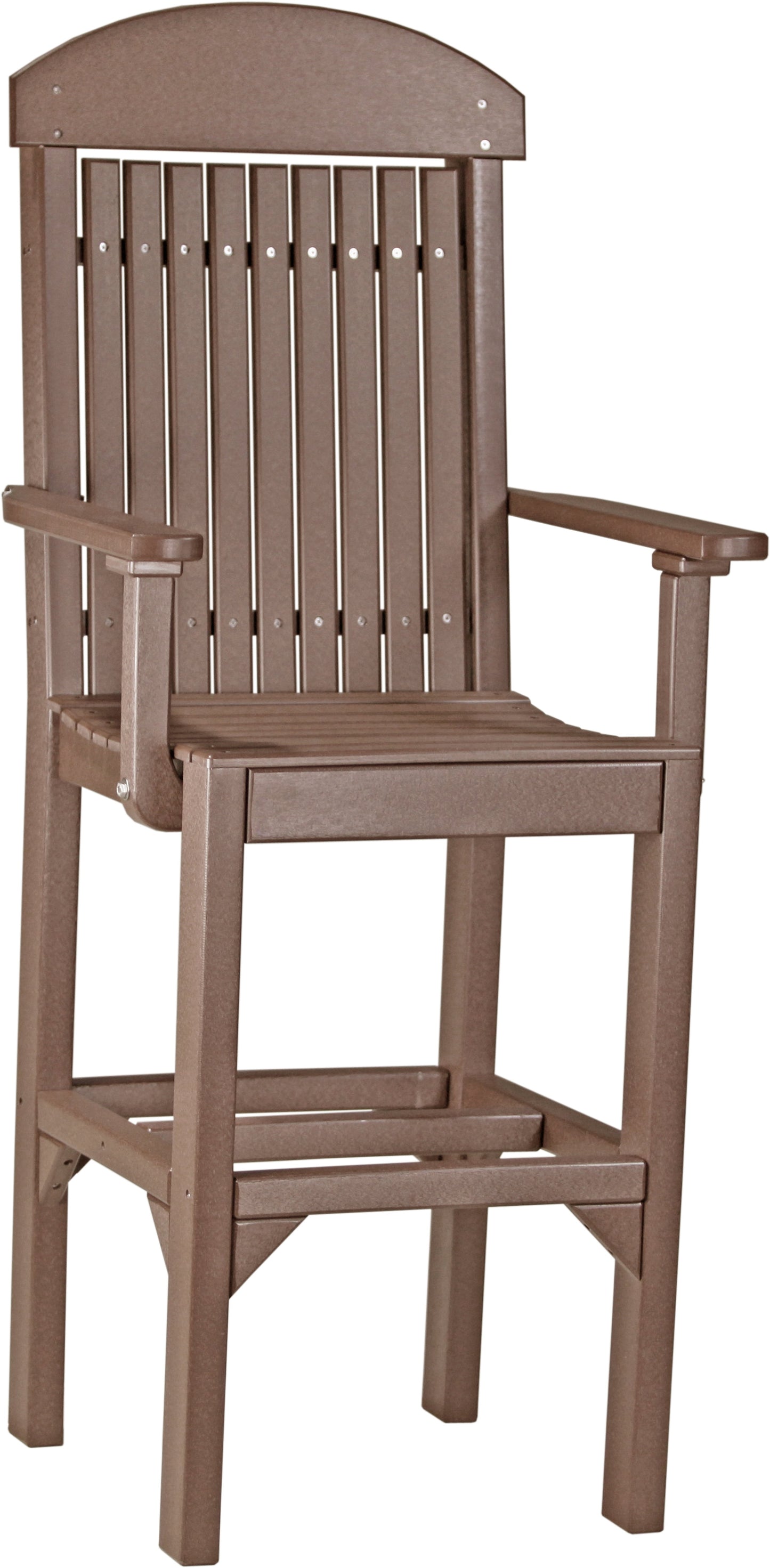 Classic Arm Chair Chestnut Brown / Bar Height