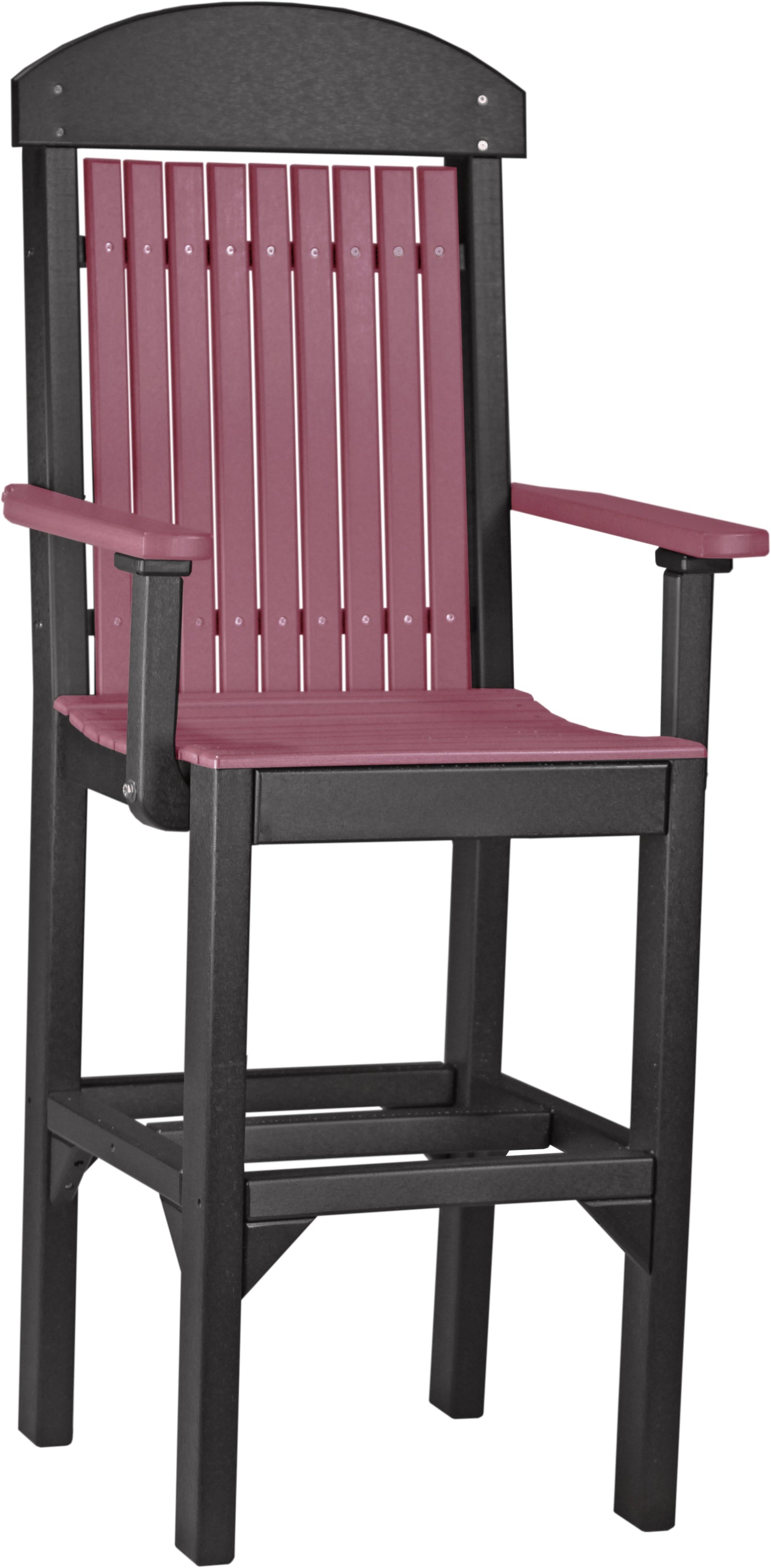 Classic Arm Chair Cherrywood & Black / Bar Height