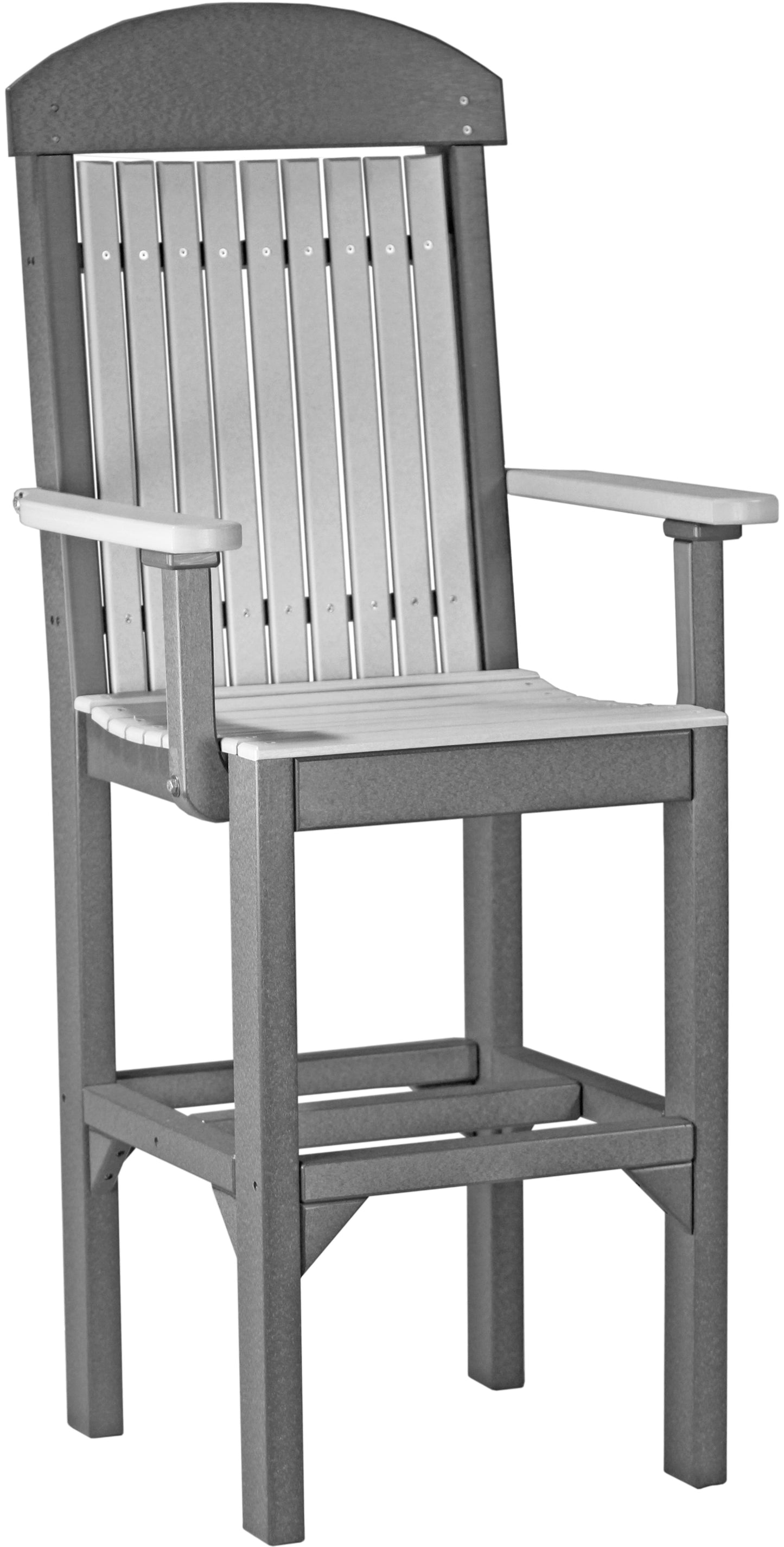 Classic Arm Chair Dove Gray & Slate / Bar Height