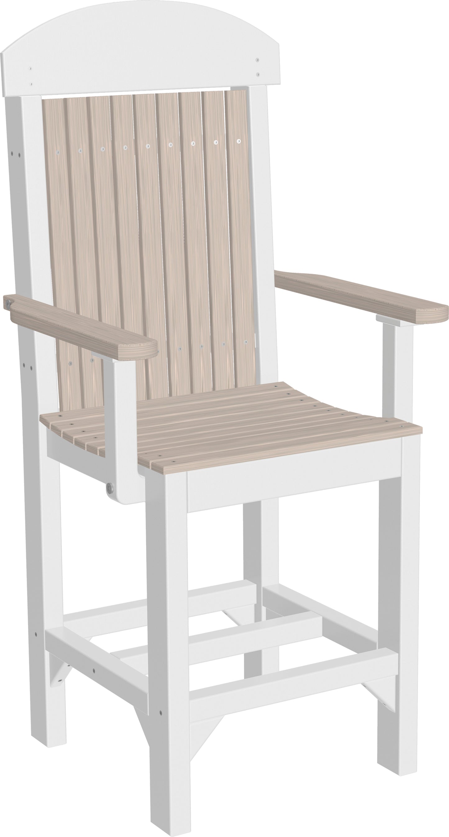 Classic Arm Chair Birch & White / Counter Height