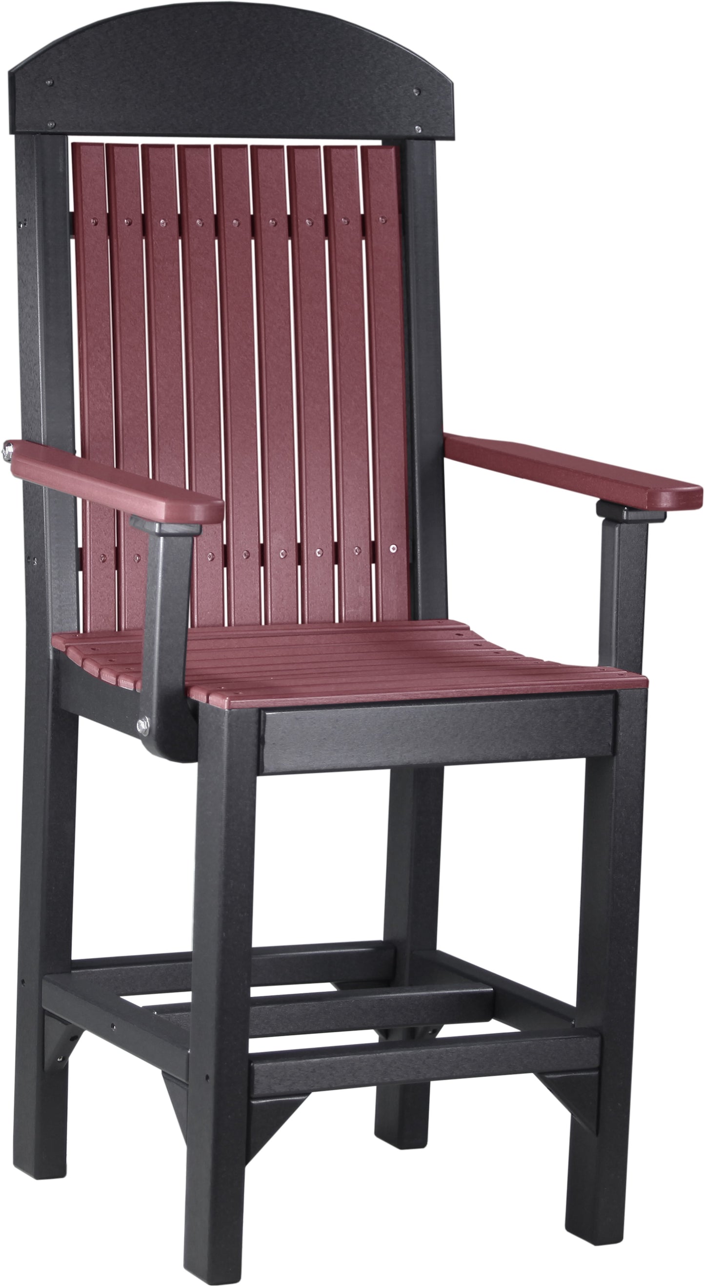 Classic Arm Chair Cherrywood & Black / Counter Height
