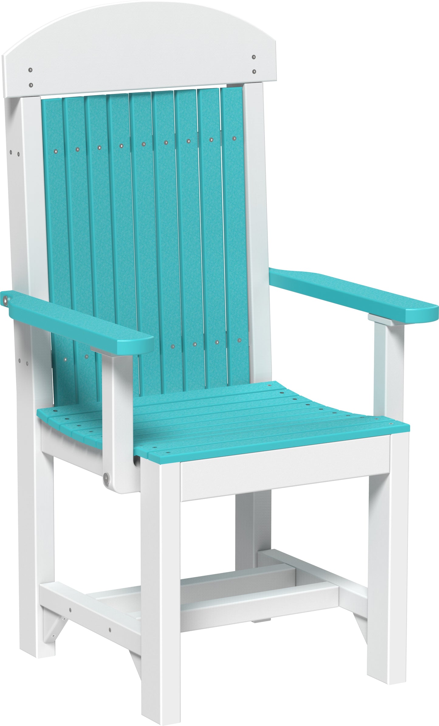 Classic Arm Chair Aruba Blue & White / Dining Height