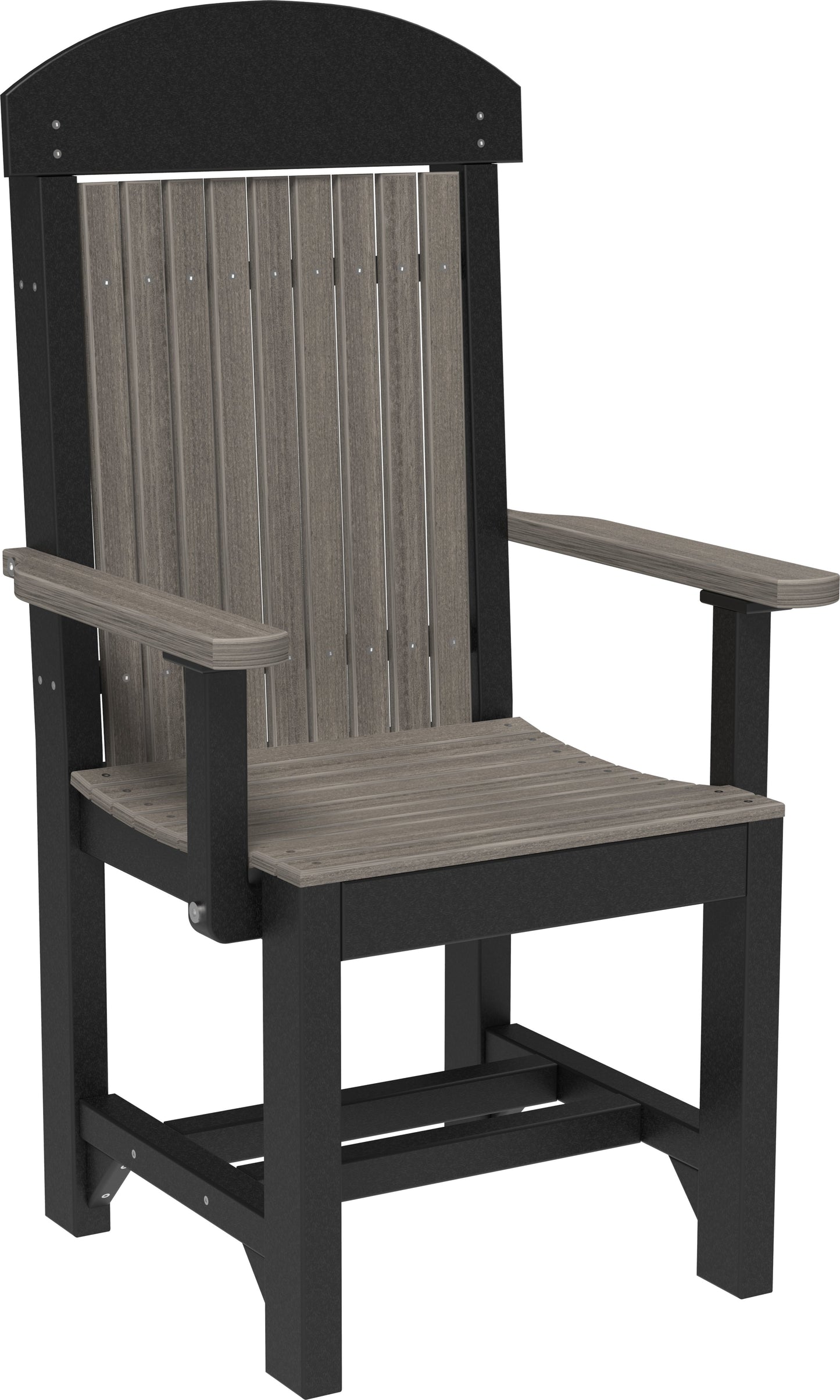 Classic Arm Chair Coastal Gray & Black / Dining Height