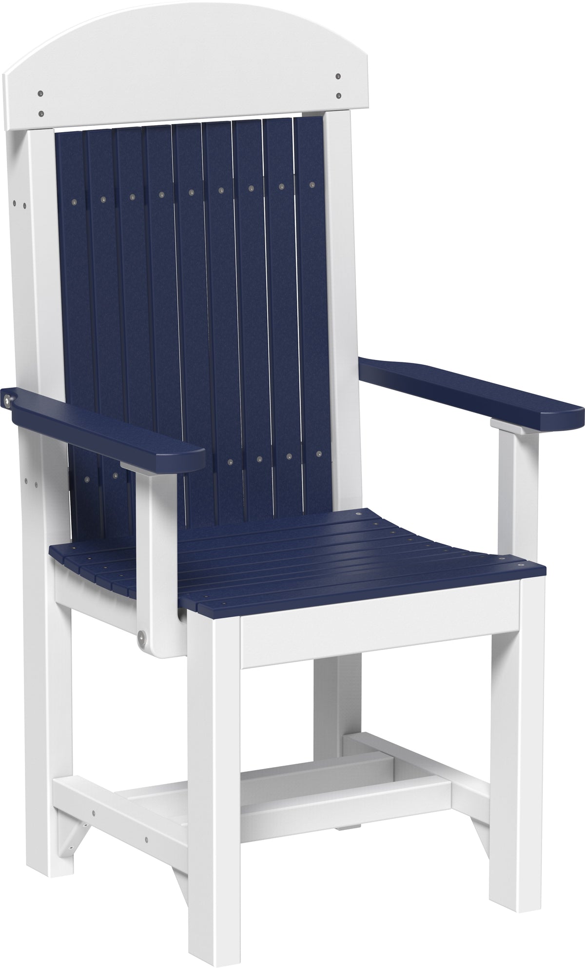 Classic Arm Chair Patriot Blue & White / Dining Height