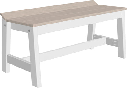 Café Dining Bench (41") Birch & White