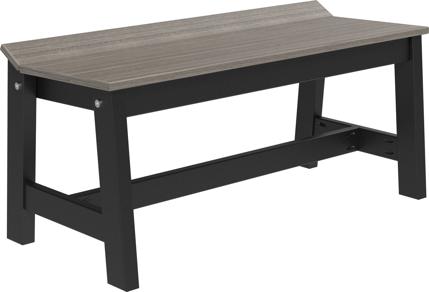 Café Dining Bench (41") Coastal Gray & Black