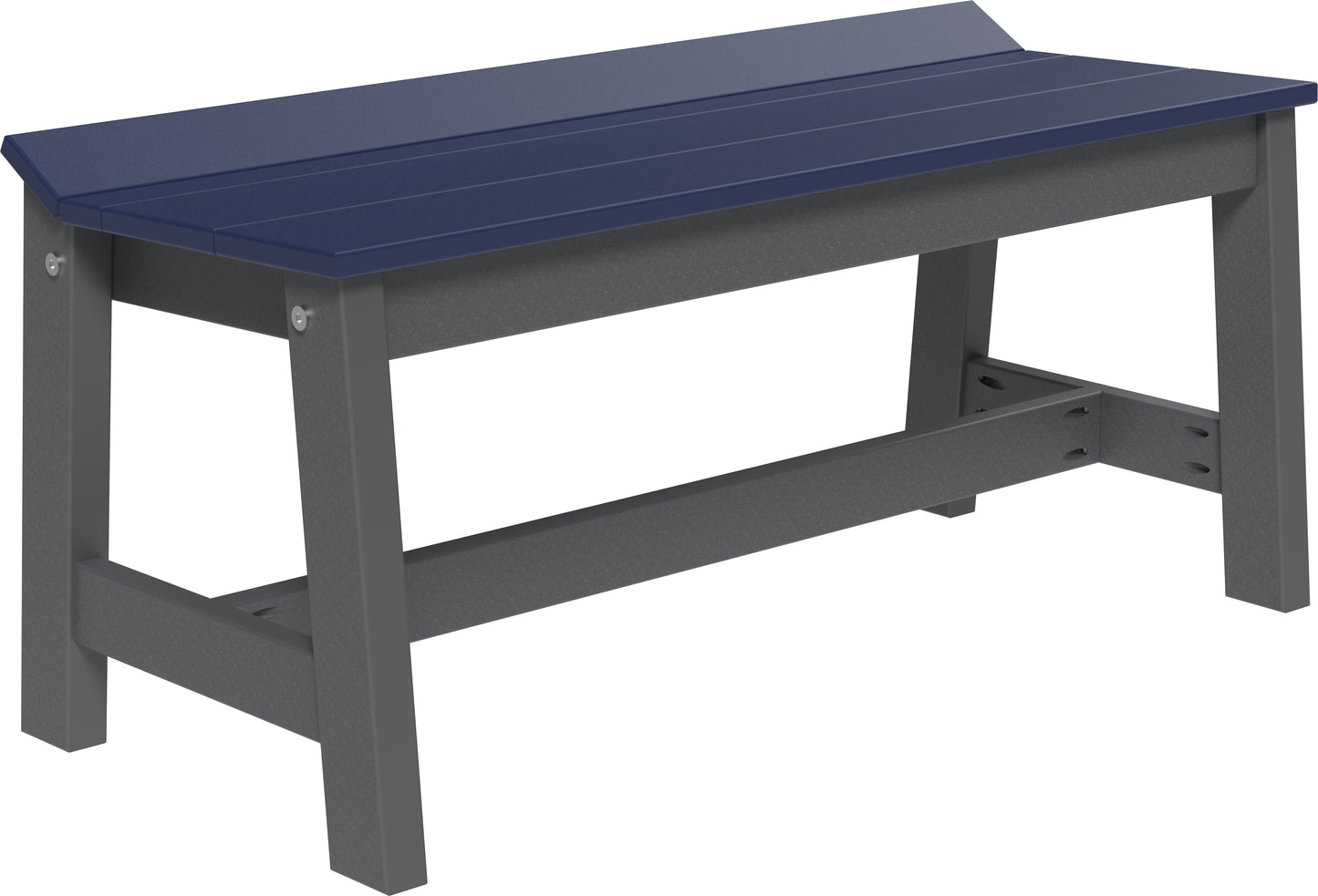 Café Dining Bench (41") Patriot Blue & Slate