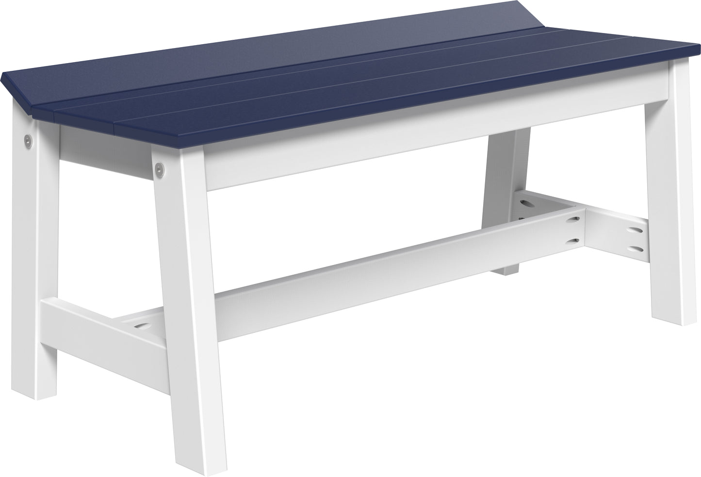 Café Dining Bench (41") Patriot Blue & White