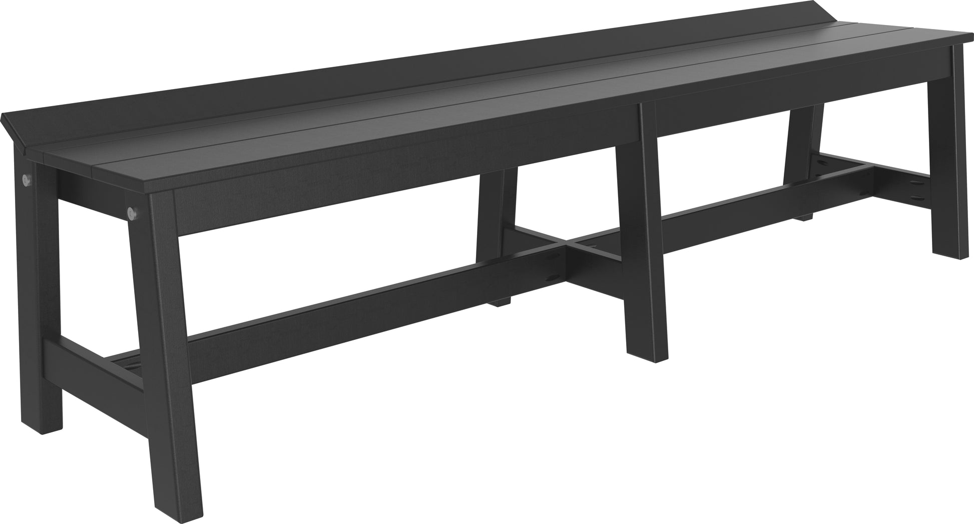 Café Dining Bench (72") Black