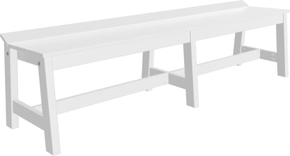 Café Dining Bench (72") White