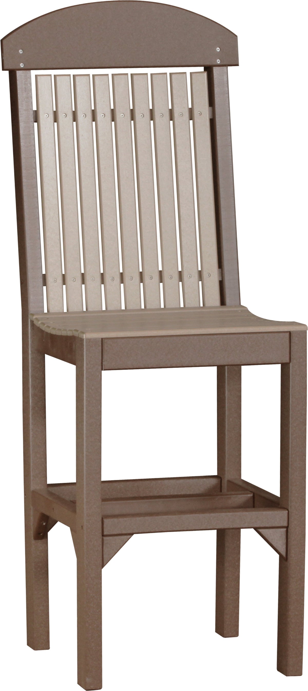 Classic Side Chair Weatherwood & Chestnut Brown / Bar Height
