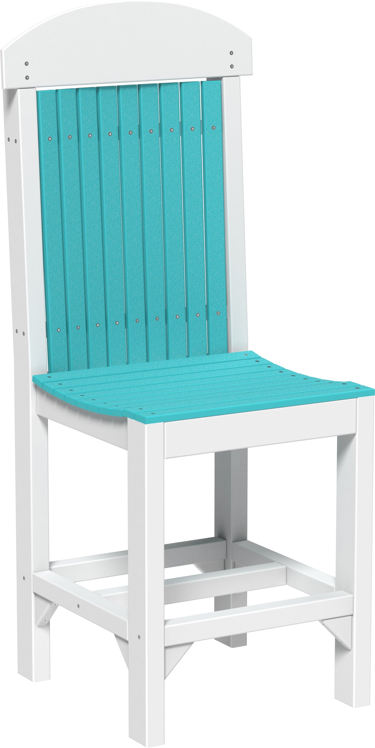 Classic Side Chair Aruba Blue & White / Counter Height