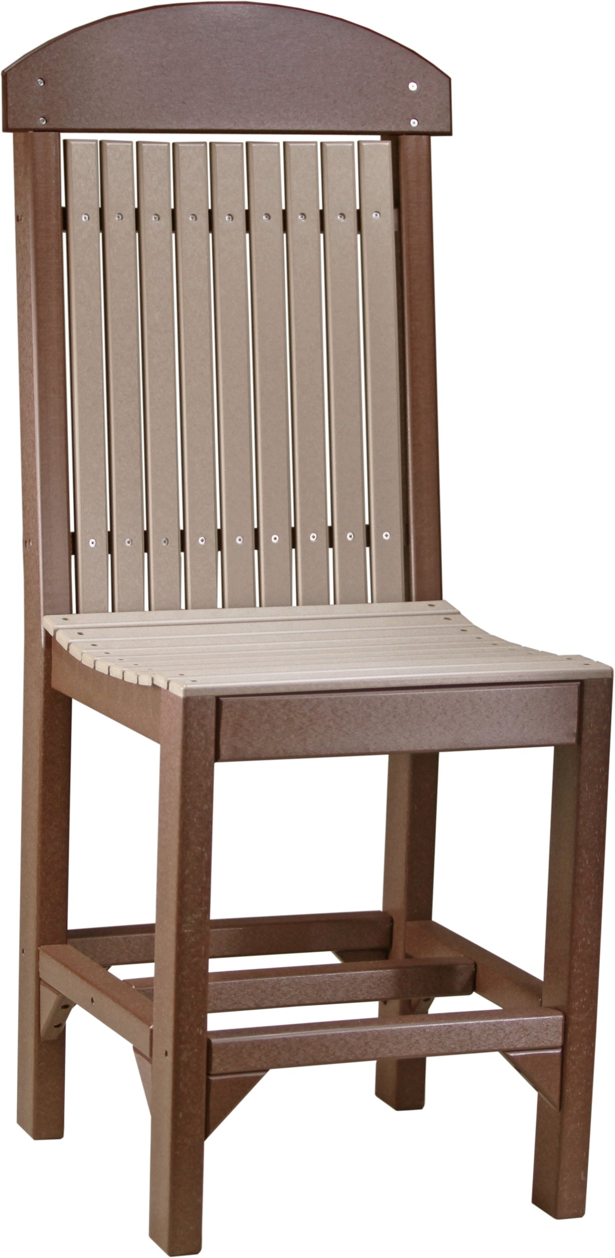 Classic Side Chair Weatherwood & Chestnut Brown / Counter Height