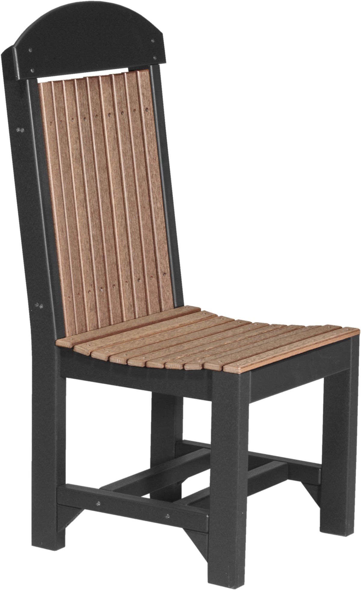 Classic Side Chair Antique Mahogany & Black / Dining Height