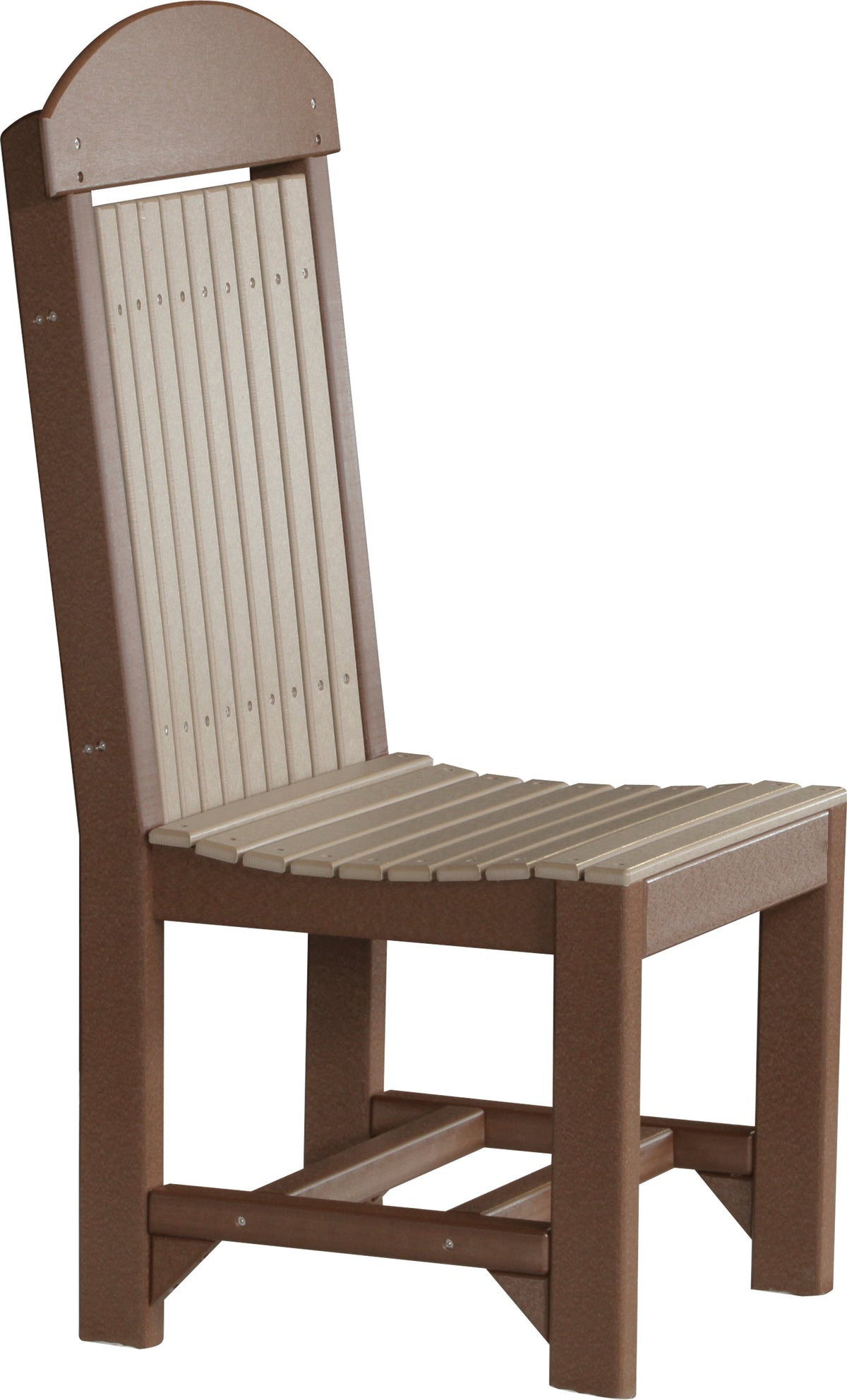 Classic Side Chair Weatherwood & Chestnut Brown / Dining Height
