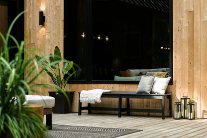 Café Dining Bench (72") Black