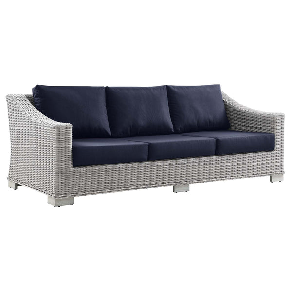 Conway 5-Piece Outdoor Patio Wicker Rattan Furniture Set by Modway