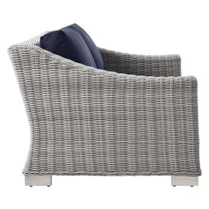 Conway 5-Piece Outdoor Patio Wicker Rattan Furniture Set by Modway