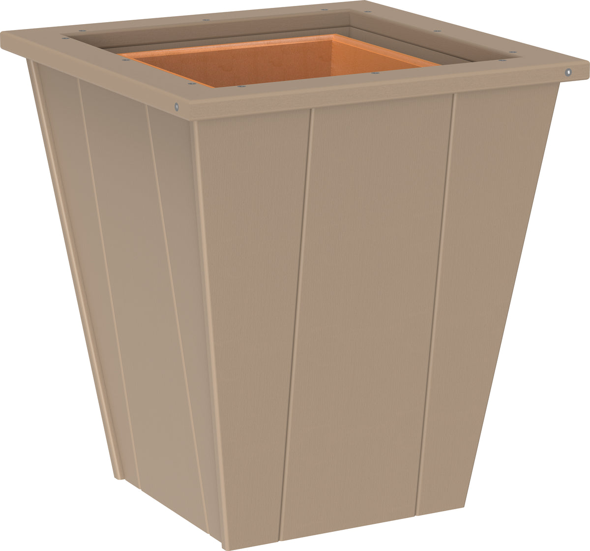 Elite Planter (18") Weatherwood