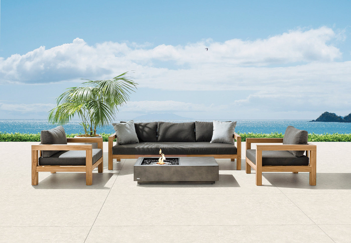 Manhattan 50 Fire Table w/ Ethanol Burner