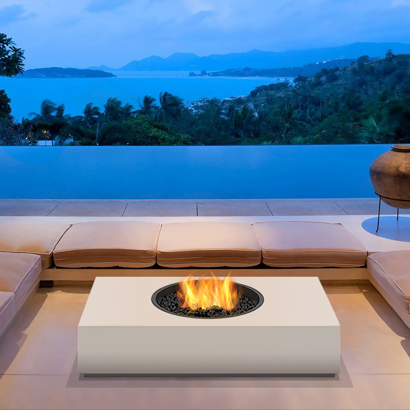 Martini 50 Fire Table w/ Ethanol Burner