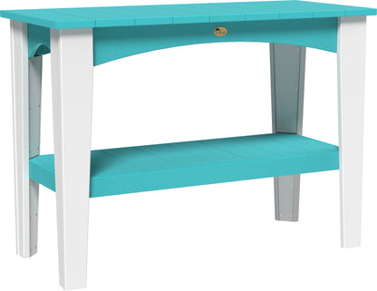 Island Buffet Table Aruba Blue & White