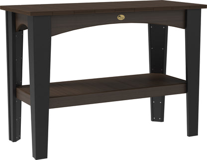 Island Buffet Table Brazilian Walnut & Black