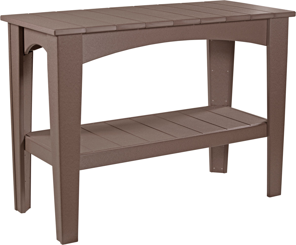 Island Buffet Table Chestnut Brown