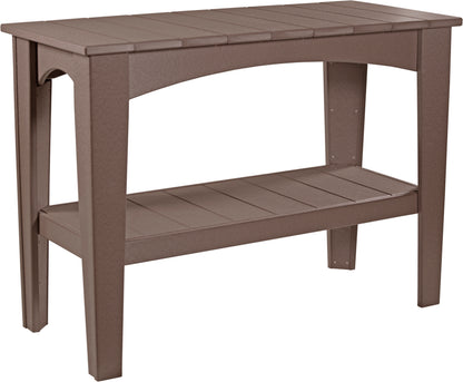 Island Buffet Table Chestnut Brown
