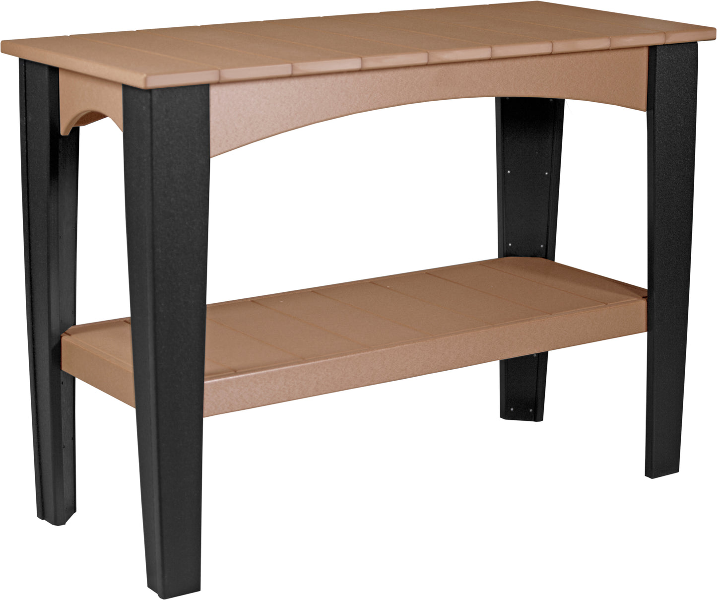 Island Buffet Table Cedar & Black