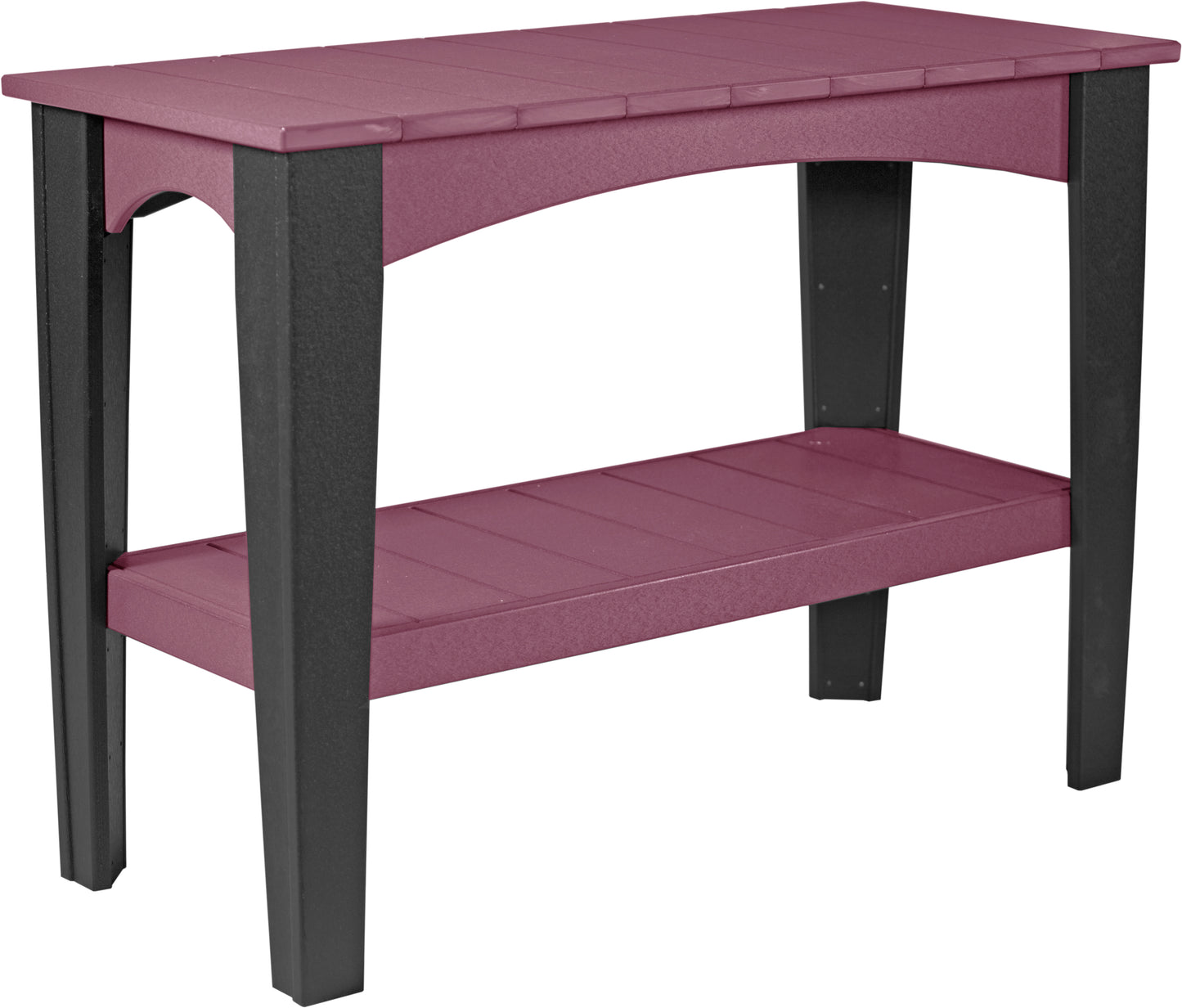 Island Buffet Table Cherrywood & Black