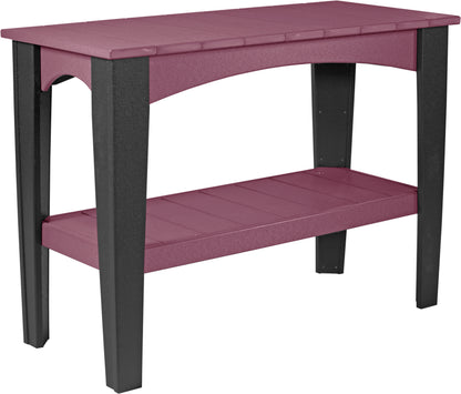 Island Buffet Table Cherrywood & Black