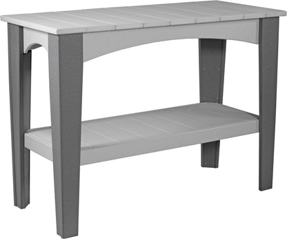 Island Buffet Table Dove Gray & Slate