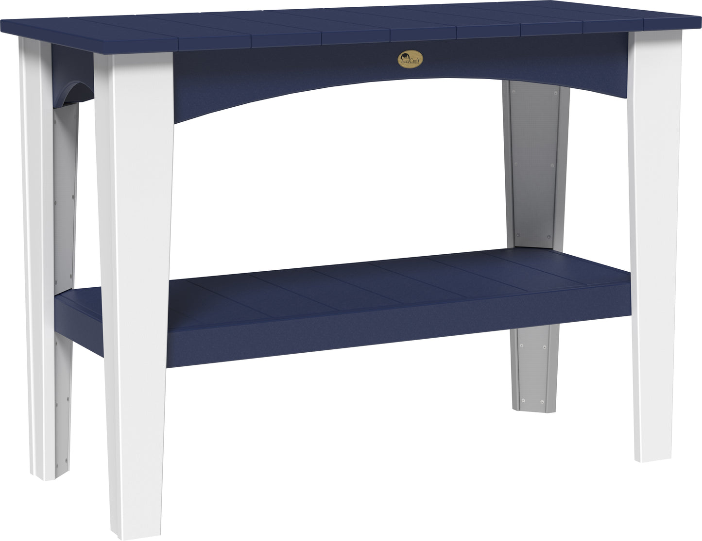 Island Buffet Table Patriot Blue & White