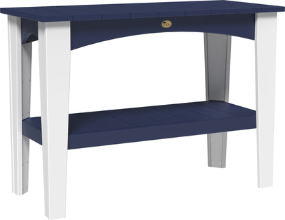 Island Buffet Table Patriot Blue & White