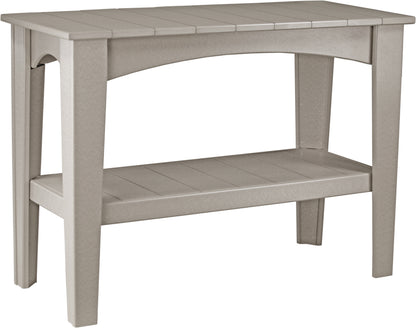 Island Buffet Table Weatherwood