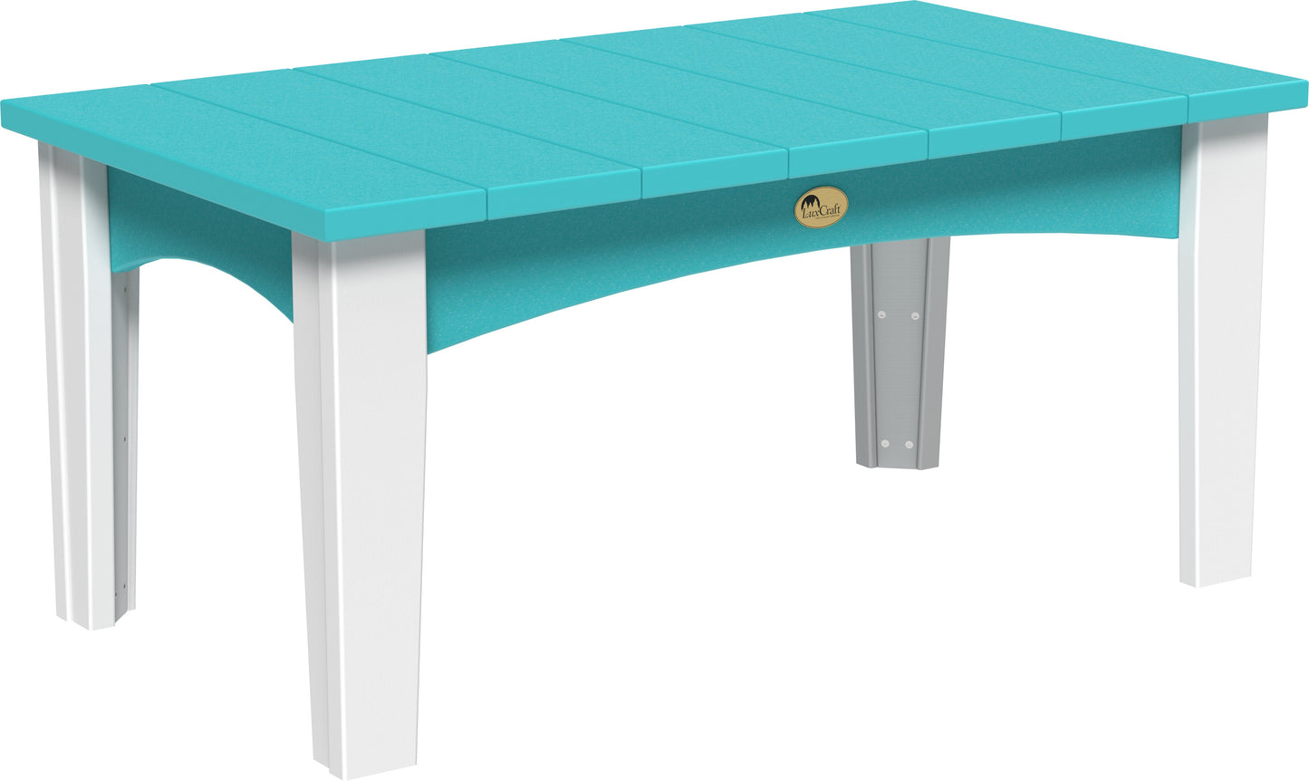 Island Coffee Table Aruba Blue & White