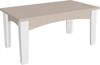 Island Coffee Table Birch & White